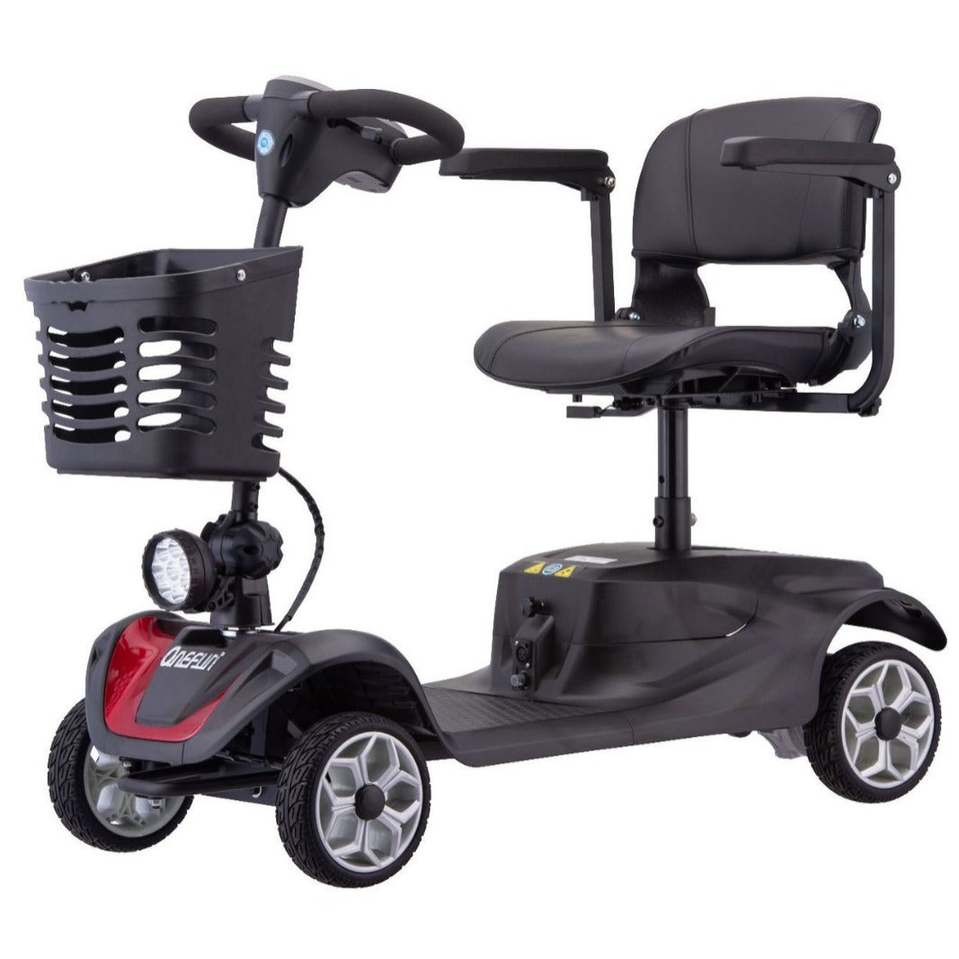 易乐老年代步车迷你老年车低速四轮电动车安全刹车电动车可折叠车